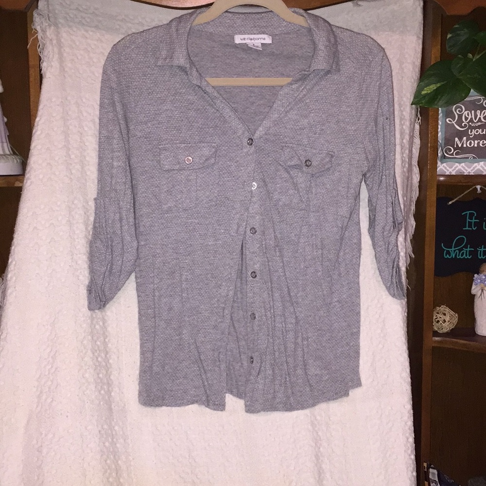Polka Dot Button Down Top